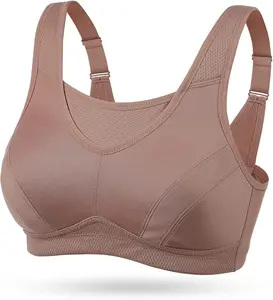 Wingslove High Impact Sports Bras for Women Plus Size Non Padded Wirefree Workout Bra Bounce Control