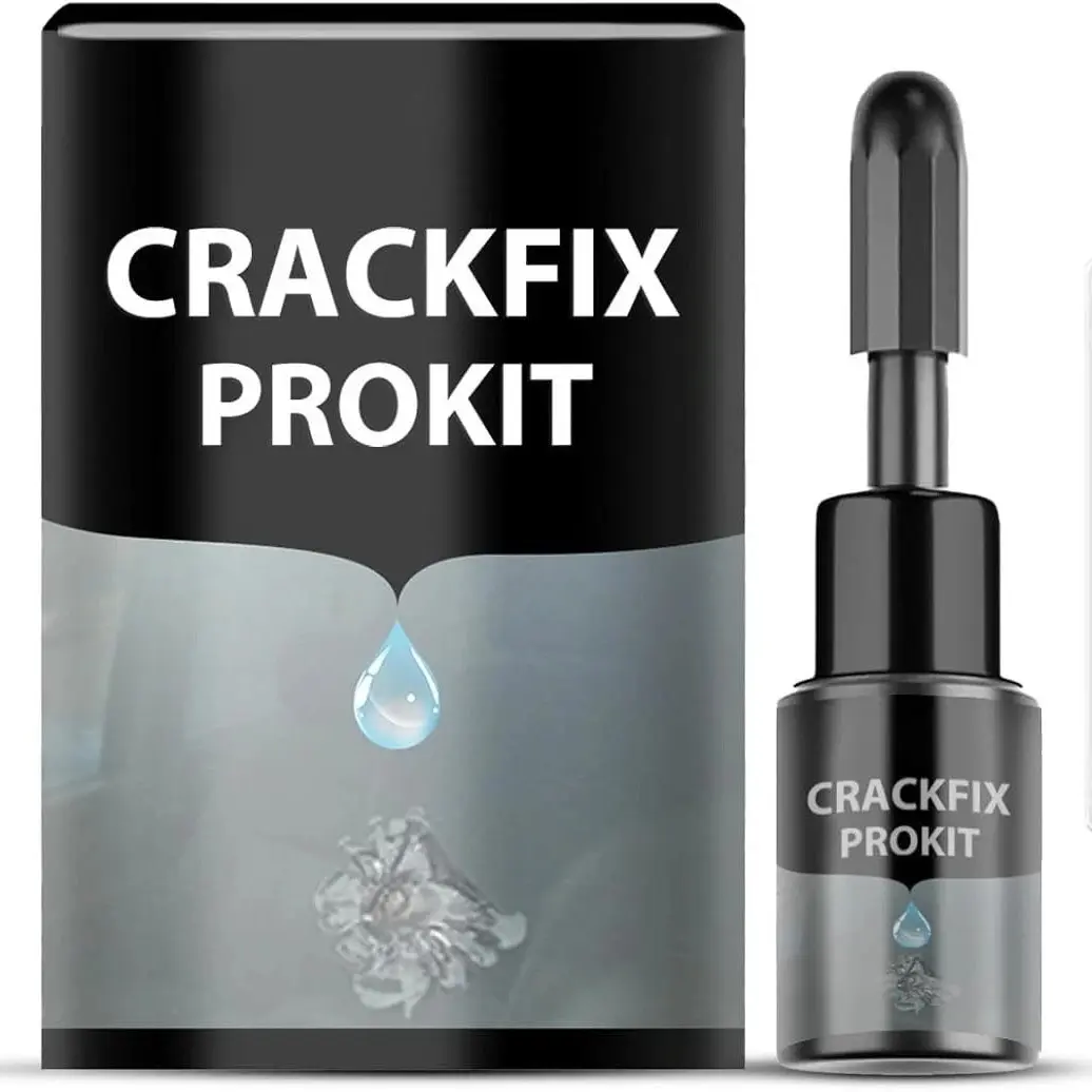 1 Box Ray Windshield CrackFix Pro Kit - Professionally Repair All Kinds of Cracks - Your All-in-One Auto Glass Repair Solution, Cracked Windshield Repair Kit, Resin