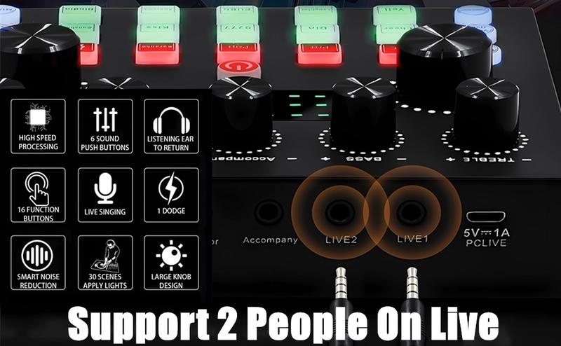 Safring Podcast Equipment Bundle, BM800 Podcast usb rechargeable Microphone Bundle with V8s Voice Changer, Condenser Microphone Recording Studio Package for Podcasting Live Streaming Singing PC Mobile TikTok YouTube dynamic mic sound card desk clamp