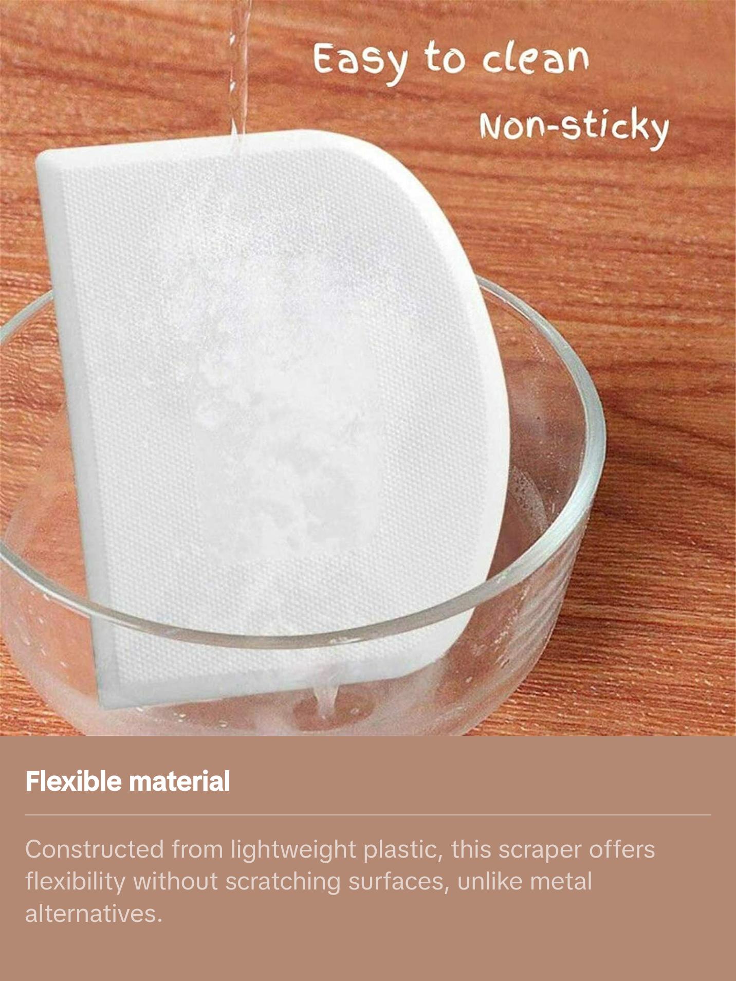 2 PCS Plastic Dough, Bowl,  Bench Scraper