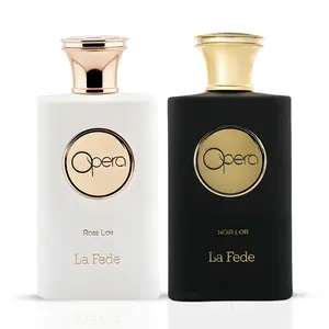 La Fede Opera Rose L'Or & La Fede Opera Noir L'Or Eau de Parfum Spray 100ml (3.4 oz) by Khadlaj (Bundle)