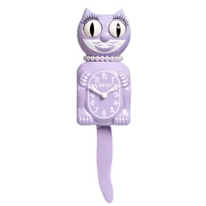 Retired Pastel Lilac Lady Kit-Cat Klock