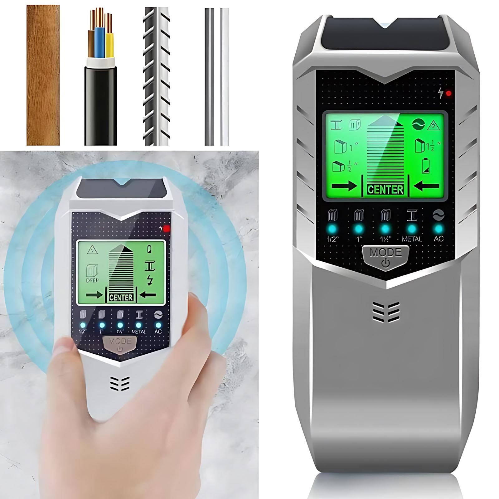 Multifunction Wall Stud Detector With LCD Screen Shows Screw Positions Metal Wood Beam Scanner Accurate Measuring Instrument Perfect For Home Upgrade And Precise Detection