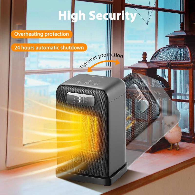 Morento Space Heater Indoor, 1500W Portable Heaters for Indoor Use with Heating and Fan Modes for Bedroom with Thermostat, Safety Heater for Bedroom, Office and Indoor , Electric Multifunction#TikTokShopBlackFriday Morento Space Heater Indoor, 1500W Portable Heaters for Indoor Use with Heating and Fan Modes for Bedroom with Thermostat, Safety Heater for Bedroom, Office and Indoor , Electric Multifunction#TikTokShopBlackFriday