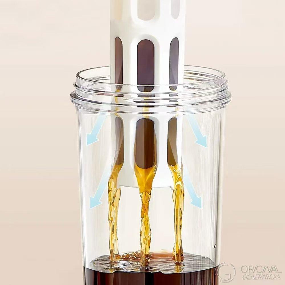 Portable Cold Brew Coffee Maker Cold Brew Fruit Tea Pot Leak-Proof Water Kettle with Filter 1000ML/34OZ