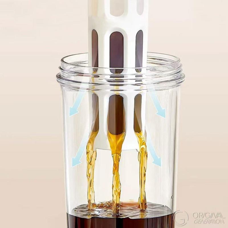 Portable Cold Brew Coffee Maker Cold Brew Fruit Tea Pot Leak-Proof Water Kettle with Filter 1000ML/34OZ