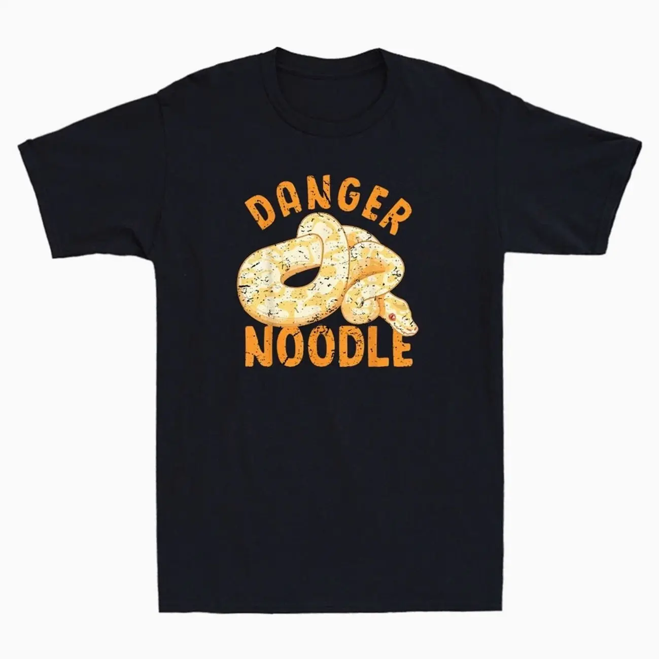 Danger Noodle Snake Funny Snakes Meme Snek Ball Python Vintage Men's T-Shirt Tee H