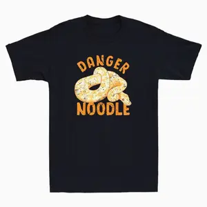 Danger Noodle Snake Funny Snakes Meme Snek Ball Python Vintage Men's T-Shirt Tee H