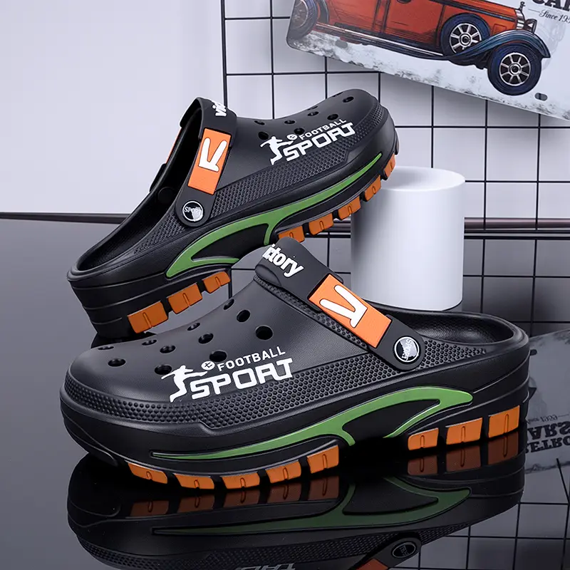 Men's Sport Clogs Non-Slip Waterproof Garden Shoes & Breathable Beach Sandals Lightweight Wear-Resistant Outdoor Slippers for Daily Walking & Rainy Days,father'sdaygifts