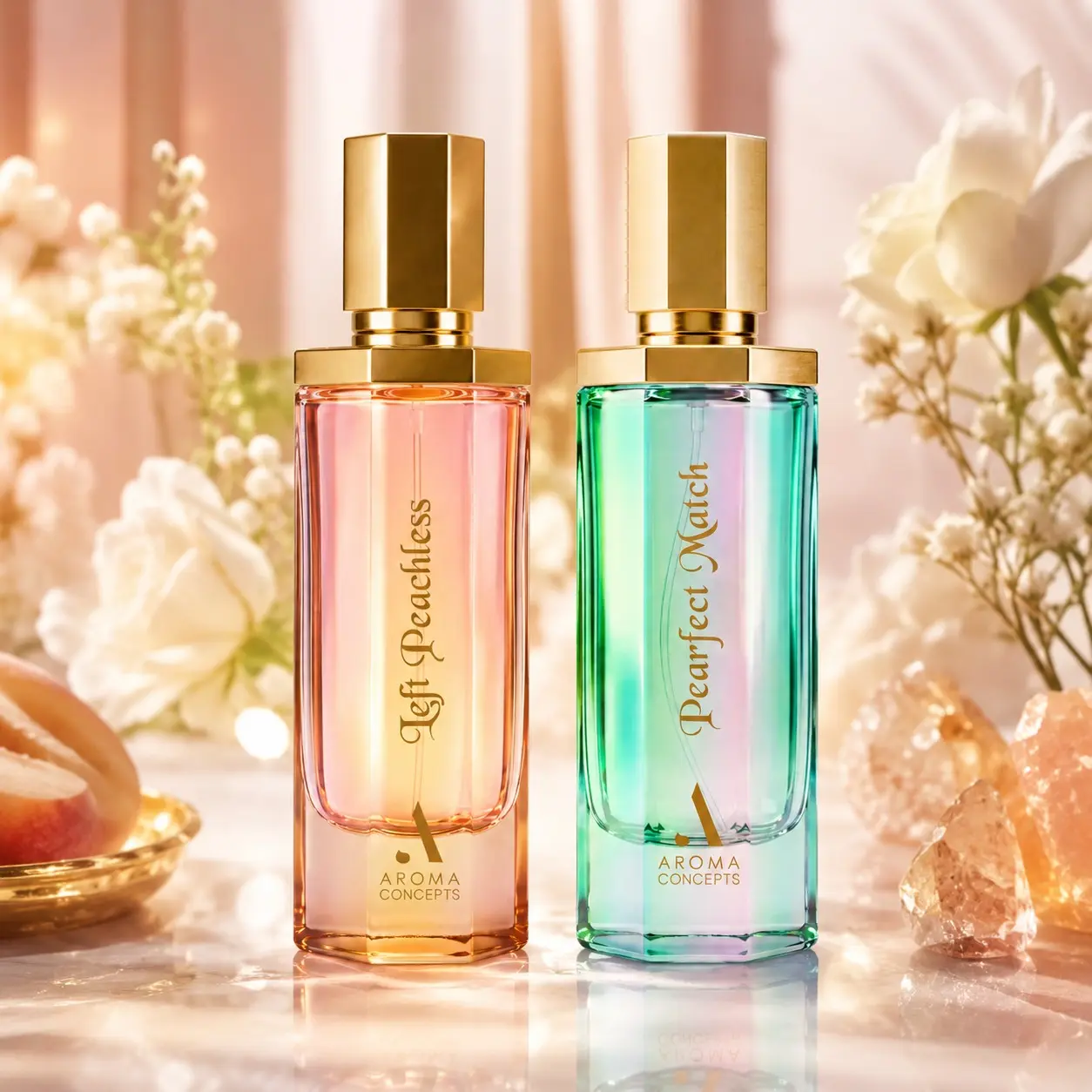 Bundle Left Peachless & Pearfect Match EDP Perfume Women's Fragrance by Aroma Concepts