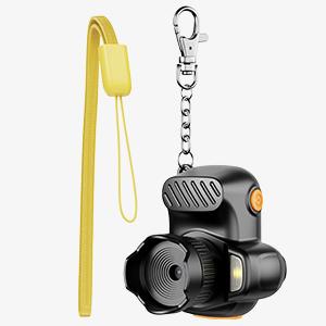 [Valentine's Day Gift] Mini Keychain Digital Camera with 64GB Card 1080P HD 8MP Lens Video Recorder Flash & 0.96" LCD Screen Portable Handycam for Travel Concerts Instant Party Kids Perfect Gift