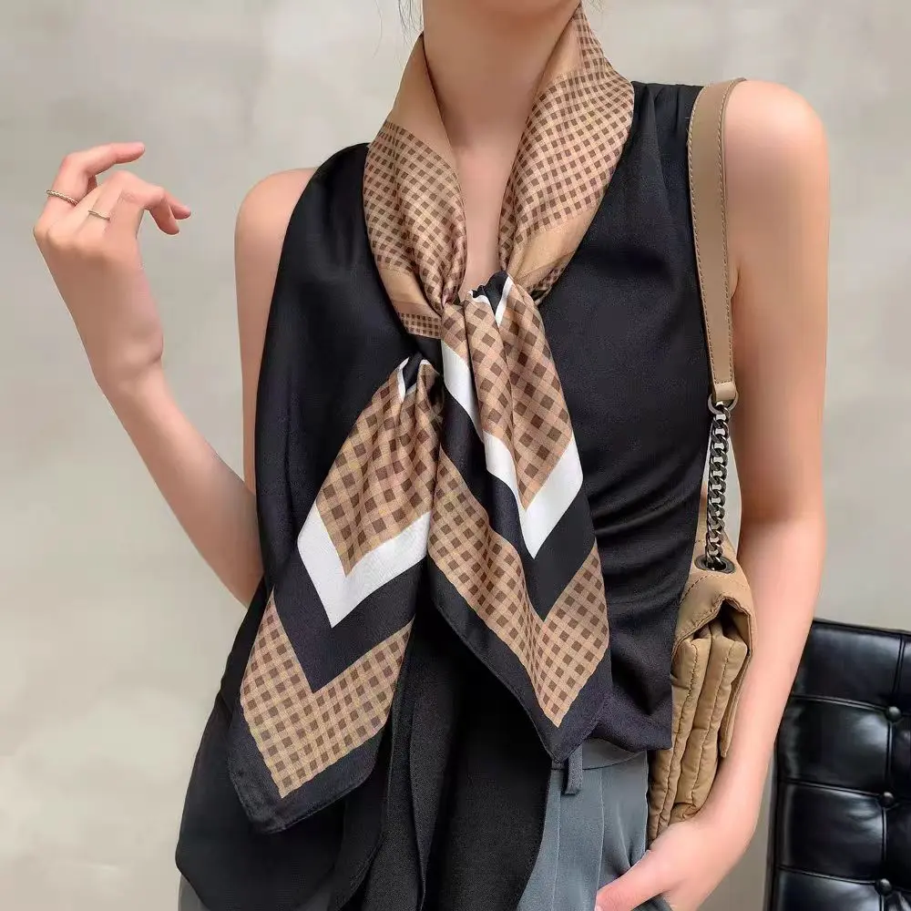 Bohemian Square Scarf - Versatile Shawl for Neck Wrap and Cape | Soft and Silky | Windproof | Elegant Style for All Seasons, Perfect Gift