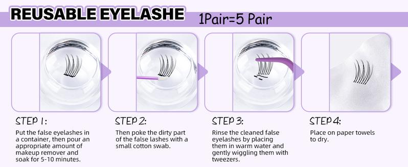 B&Q Idol Kit l Say Goodbye to Lash Map--QUICK Apply,Natural Lashes,0.05mm Invisible Band Clusters,C/CC Curl for DIY Eyelashes Extension,Waterproof