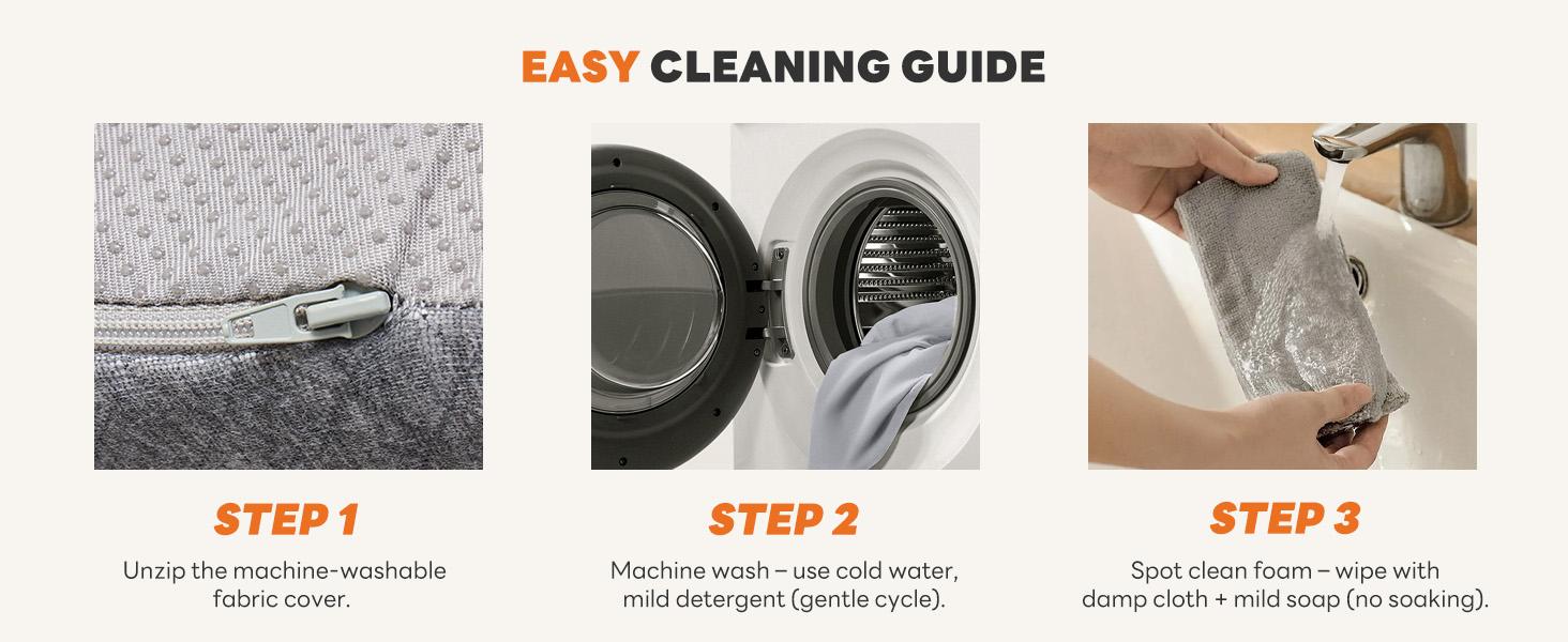 Sweetcrispy Premium Memory Foam Wedge Pillow, Body Pillow for Sleep Apnea, Sleeping Comfort, Triangle Design Washable Cover