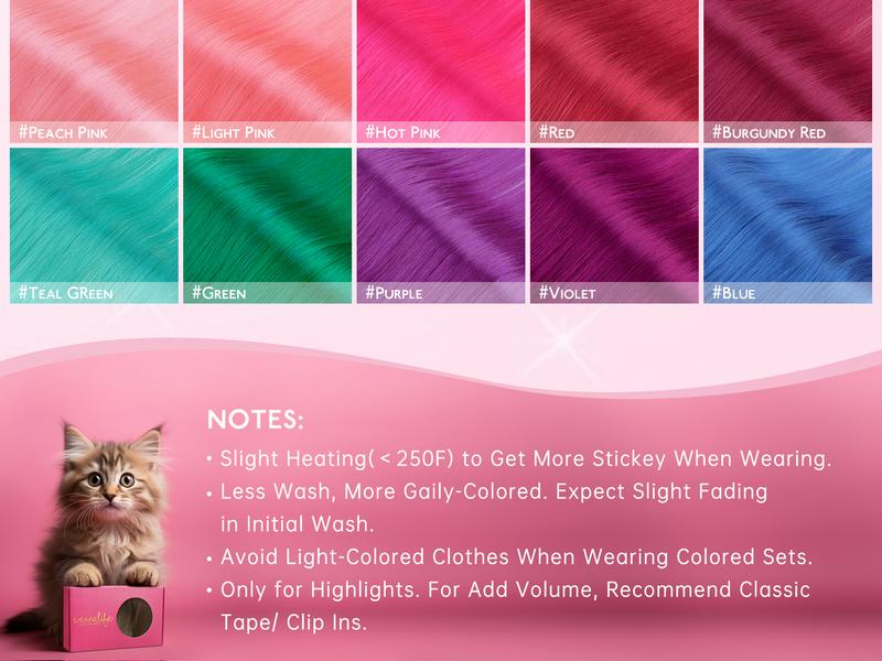 WENNALIFE Colorful Clip in Hair Extensions Human Hair 30g 6 pcs for Women with Burgundy Red 14-24 Inch Soft Silky Texture Easy Clip-In