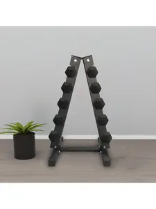 Dumbbell Rack Stand Only,5 Tier Dumbbell Rack, Weight Rack For Home Gym,Max Wight Capacity 480LBS,Black