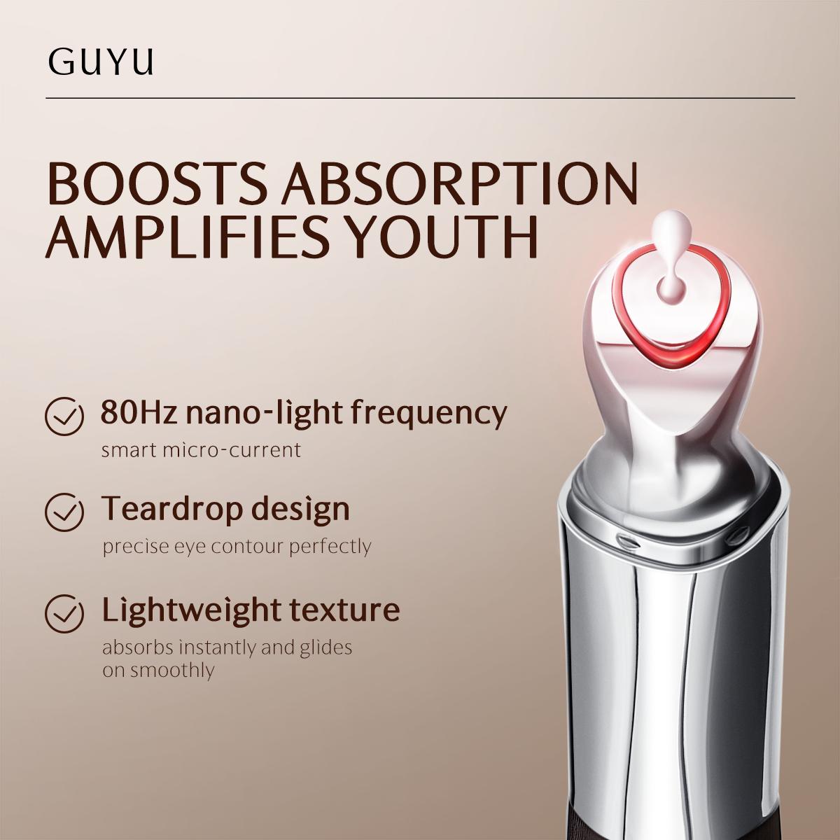 GUYU Ginseng Collagen boosting Skincare Set. - 3 pieces, Face Cream+Serum+Eye Cream | wrinkle solution, Skin Tightening, Collagen Boosting, Skincare, Peptide, Ectoin, Micro-current technology, EMS, Brightening & Depuffing, Finelines, eye bags, Moisturizer