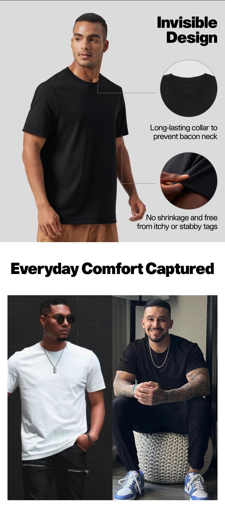 TexTale Stain & Water Repellent T-Shirt | 210 GSM Heavyweight 30S Cotton Modal Shrink-resistant| Skin-Safe OEKO-TEX Certified TexTale Stain & Water Repellent T-Shirt | 210 GSM Heavyweight 30S Cotton Modal Shrink-resistant| Skin-Safe OEKO-TEX Certified