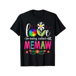 Amusing I Enjoy Being Referred To As Memaw Grandma T Shirt One Sided Print Black Short Sleeve Mother Day Gift For Mom Grandmother