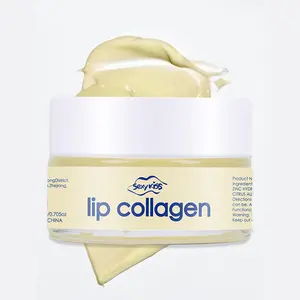 Lip Sleeping Mask (20g), Collagen Lip Mask Overnight, Lip Plumper with Hyaluronic Acid, Peptide Complex Lip Balm for Lip Wrinkle Repair and Plumping, Natural Hydration for Smooth Lips