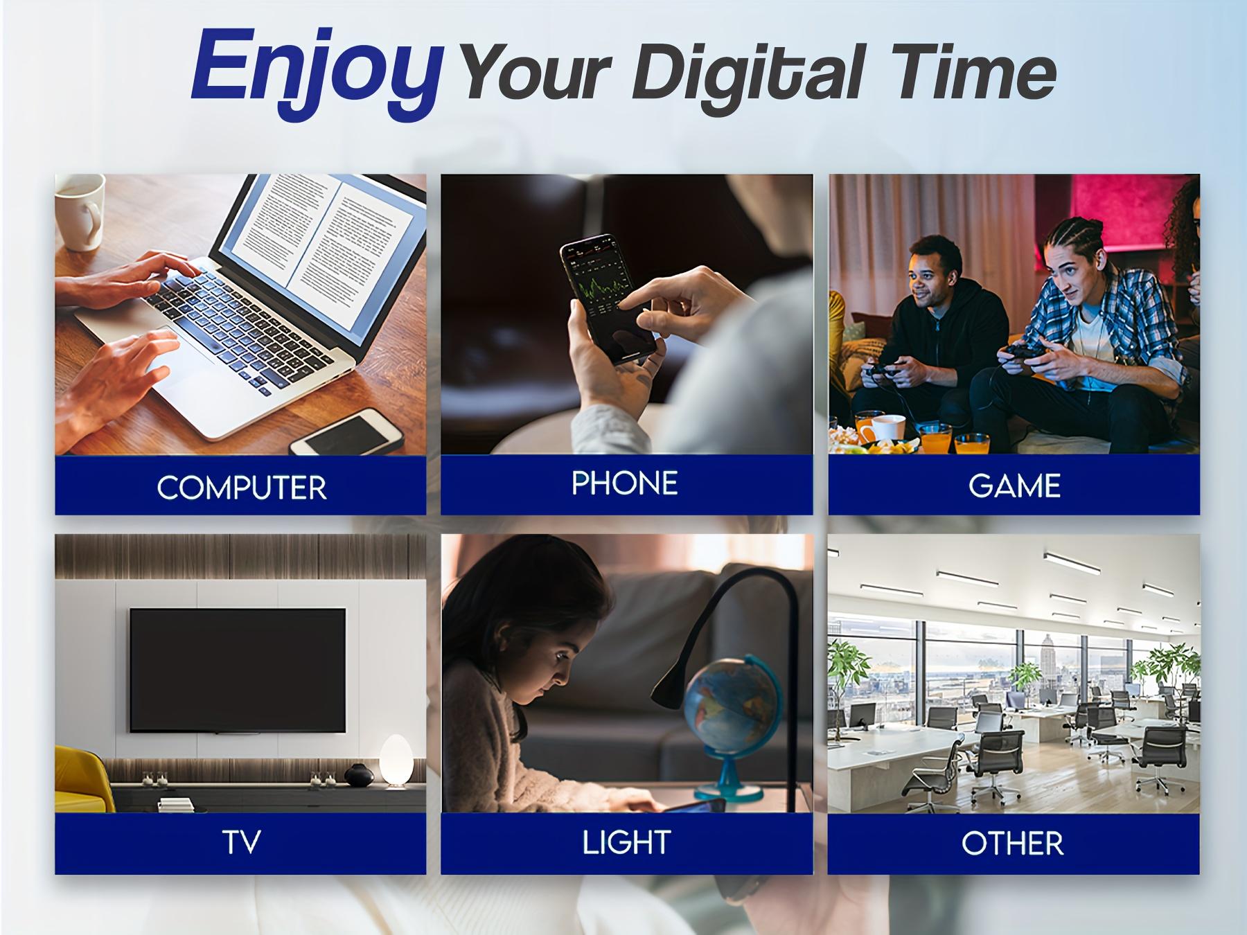 4-Pack Women's Blue Light Blocking Glasses Anti-Round Face Eyewear Set 4 Fashion Frame Colors Internet Celebrity Style Windproof No-Makeup Essential Leopard Pattern Eyeglasses