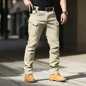 Lue's House Outdoor Archon Tactical Pants Stretch Fabric City Secret Service Pants Military Fans Multi Pocket Workwear Pants