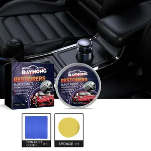 Automotive Plastic Repair Wax — Interior Car Seat Cleaner & Polish, Stain Remover, Plastic Restoration Wax
