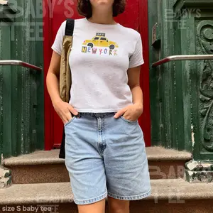 New York Graphic Baby Tee Nyc Baby Tee Baby Tee Y2k New York Top Y2k Baby Doll Womens Shirt New York Taxi Shirt Baby Tee Womens