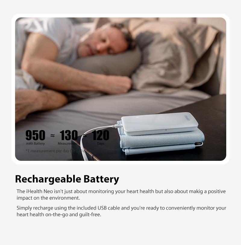 iHealth Neo Wireless Blood Pressure Monitor, Upper Arm Cuff, Bluetooth Blood Pressure Machine, Ultra-Thin & Portable, App-Enabled for iOS & Android