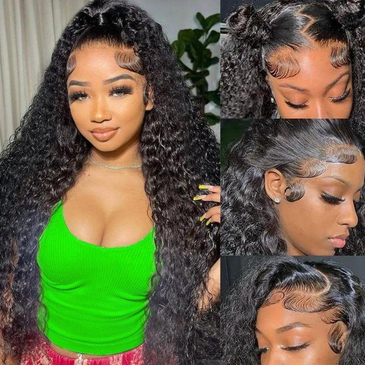 [NEW IN] Bling Hair Pre-Cut 360 Full Lace Glueless Kinky Straight Invisi Strap Human Hair Wigs Yaki Straight 360 Lace Frontal Wig Drawstring Snug Fit Glueless Wigs