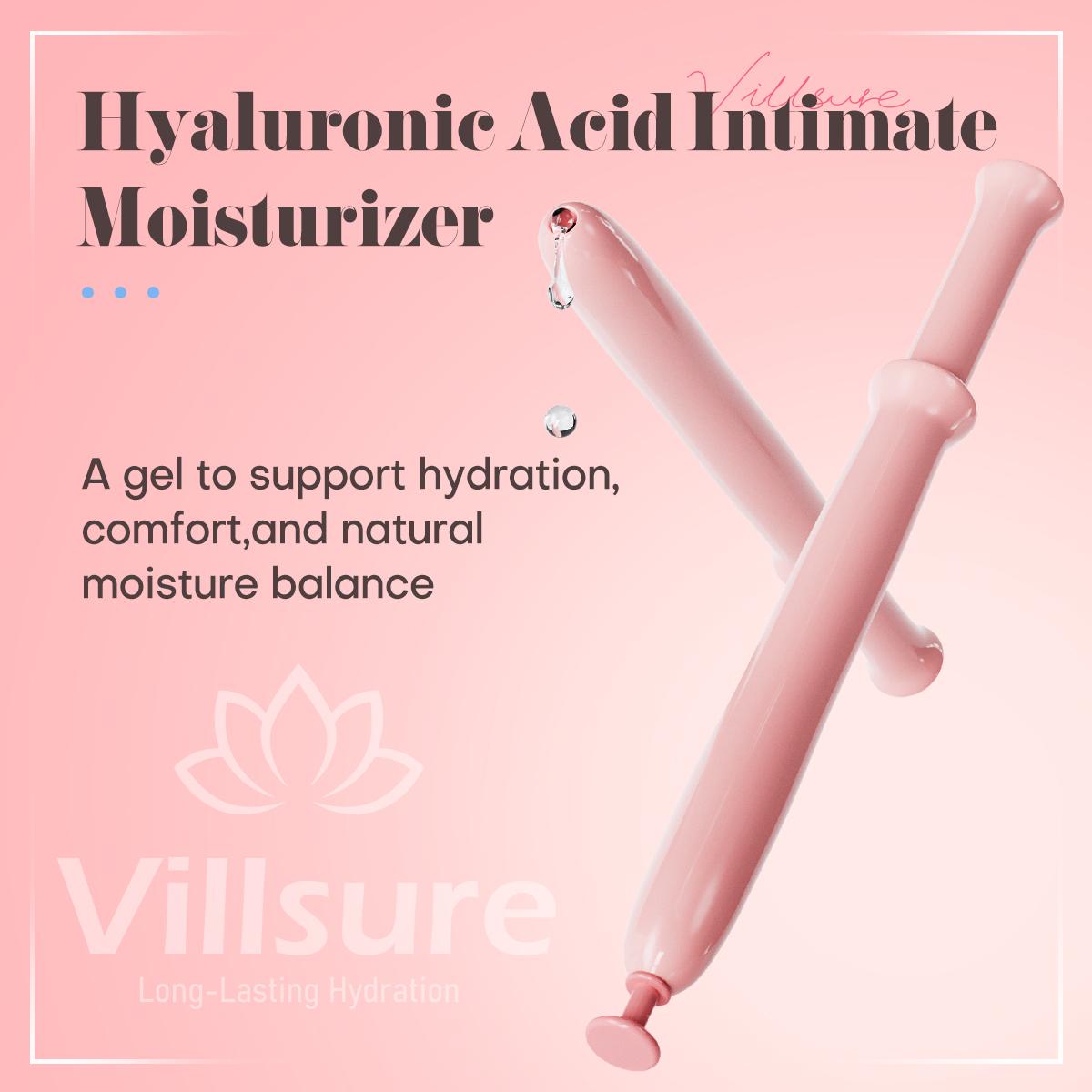 Villsure Intimate Moisture Support Gel with Hyaluronic Acid | 10 pcs | Soft & Soothing Care | Daily care | Self care