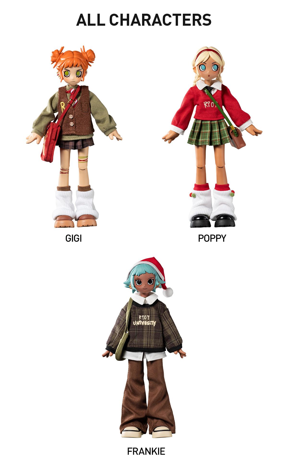 【POP MART】PEACH RIOT WINTER BREAK OOTD POP MART Peach Riot Winter Break OOTD Series 1/8 Action Figure
