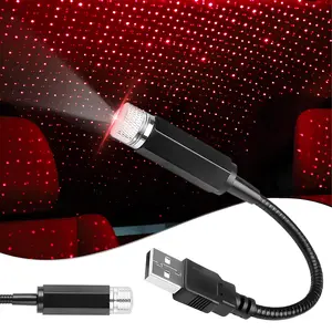 DABATR USB Star Projector Night Light Adjustable Romantic Projector Car Interior Roof Lights Portable LED Night Star Lamp Atmosphere Decorations for Ceiling, Bedroom, Party