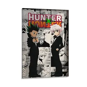 Hunter x Hunter Anime Poster - Hxh Gon Killua Poster - Hxh Poster - Hxh Anime Poster - Hunter x Hunter Wall Art - Hxh Print - Hisoka -Leorio