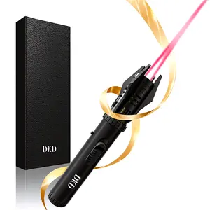 DKD Outdoor Camping Windproof Lighter, Adjustable Straight Flame Jet Flame Lighter, Large Jet Torch Lighter for Kitchen Cooking Fireplace BBQ Fireworks(Fuel Not Included)