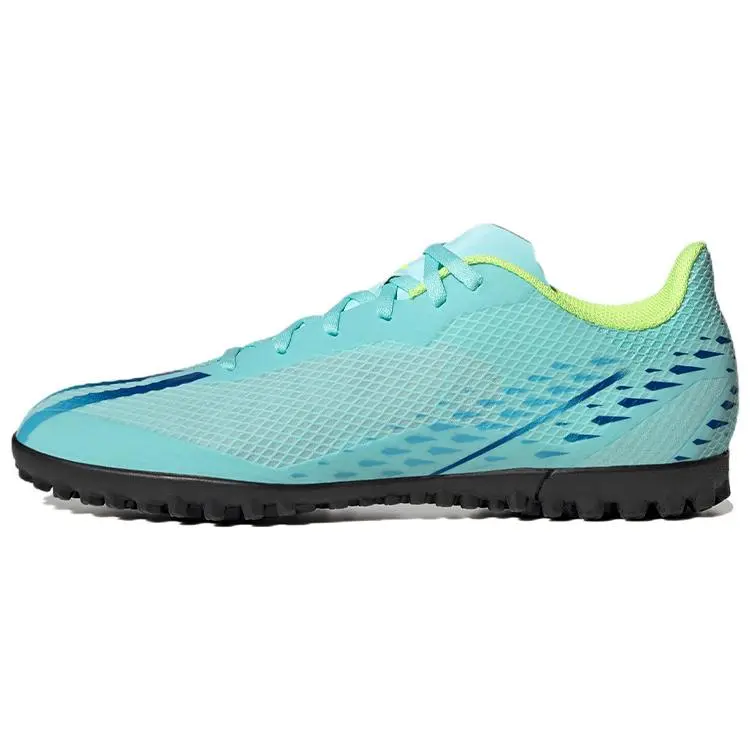 Adidas X Speedportal .4 Round-Toe Lace-Up TF Turf Soccer Cleats for Men and Women - Lightweight, Supportive, Shock-Absorbing, Blue Trending Shoes, House White Official Shoes to Get / Maison Mihara