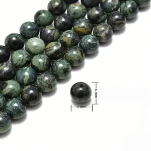 Kambaba Jasper Smooth Round Beads 4mm 6mm 8mm 10mm 12mm 15.5" Per Strand