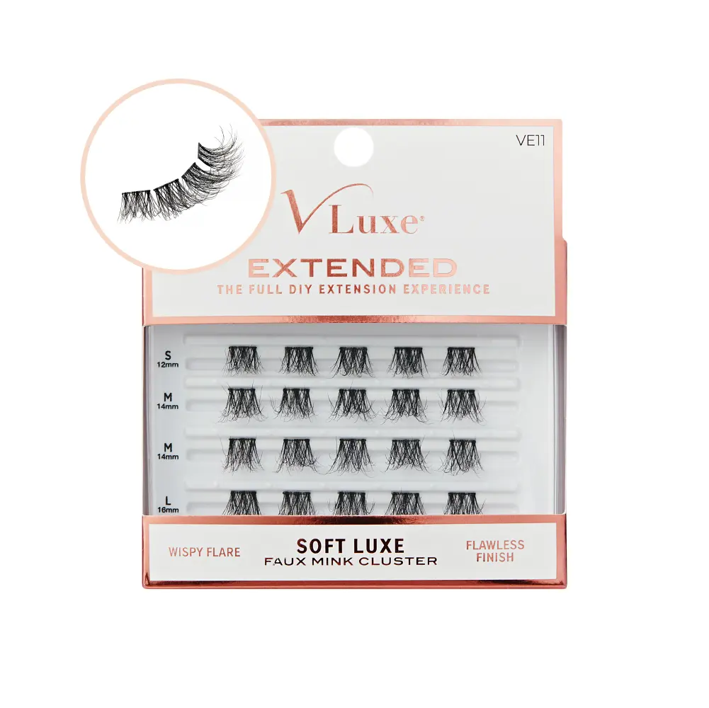 VLuxe By i•ENVY Soft Luxe Faux Mink Lash Cluster – Seamless DIY Extensions