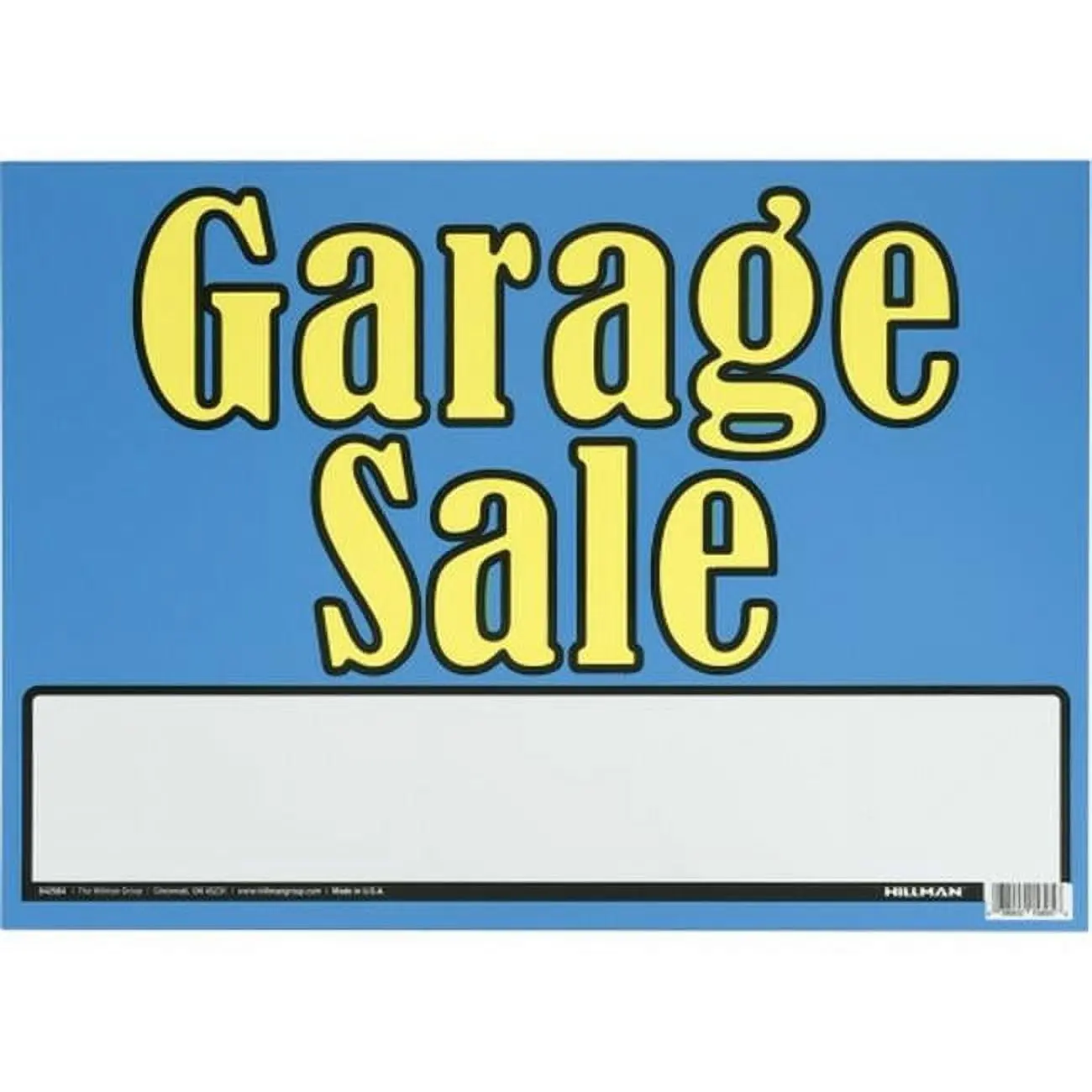 Hillman Group RSC 5028390 Modern Plastic PVC Texturizing Statement Home Decor Garage Sale Rectangle Sign - 10 in. x 14 in., Pack of 6
