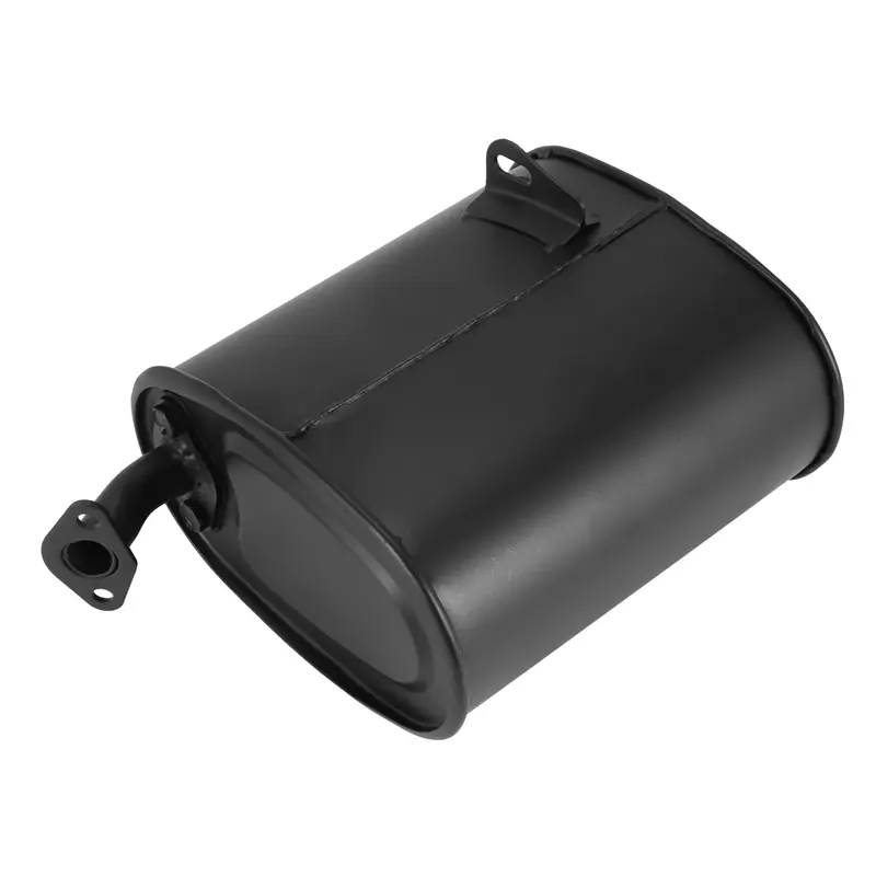 Durable Iron Exhaust Muffler for Gasoline Generators - Universal Black Accessory for 5.5HP-6.5HP Engines, 2-3KW/3500W-4000W Models, 12cm/4.7in Size, Long Service Life, Environmentally Friendly Design