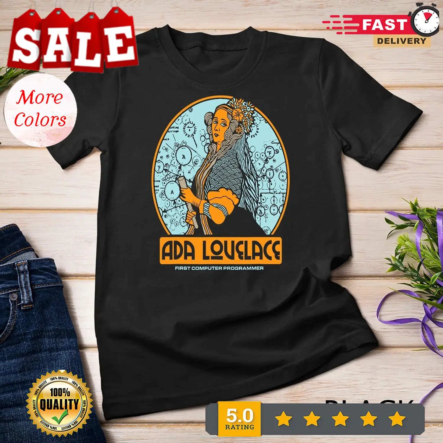 women in STEM - Ada Lovelace, first computer programmer Unisex T-shirt