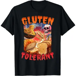 Gluten Tolerant funny meme T-Shirt
