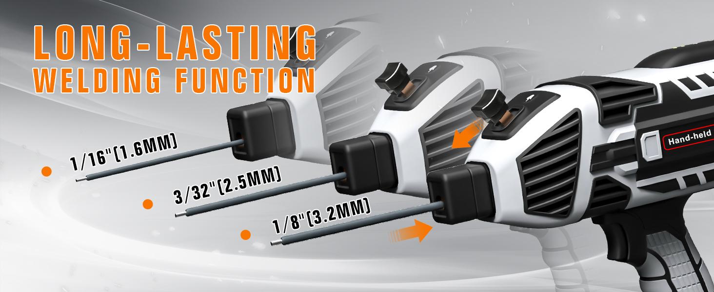 Portable Electric Welding Machine,110V Portable Welder Handheld with IGBT Inverter 5 Variable Current Adjustment,Portable ARC Welder Gun, Fits for 3/32" Wire Rods Gift for Thanksgiving,Christmas,New Year