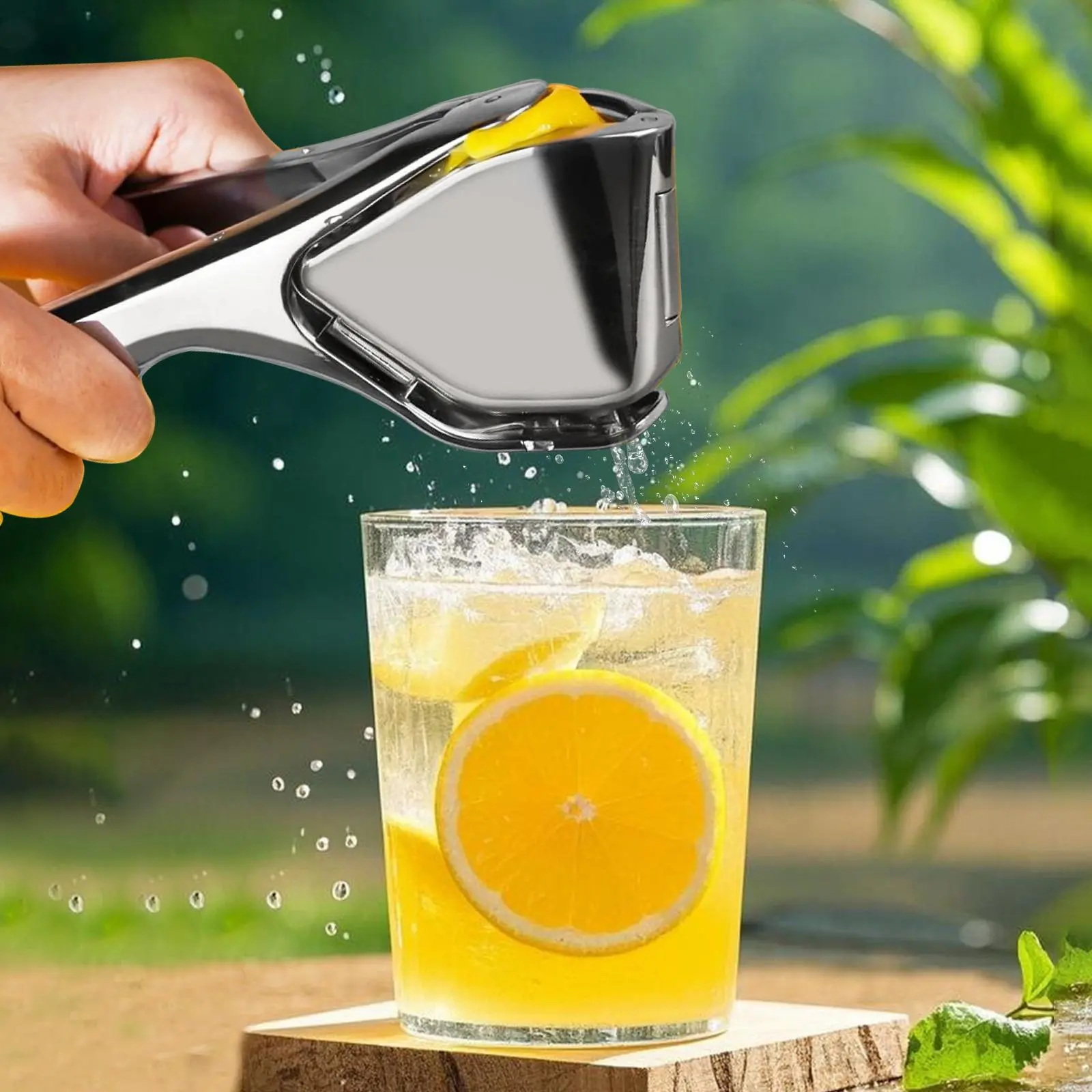Stainless Steel Lemon Juice Squeezer – Heavy Duty Citrus Press, hand juicersqueezer, Manual Lemon Juicer, Handheld Fruit Juicer for Fresh Juice Lemon, Lime, Orange, Dishwasher Safe Kitchen Gadgets