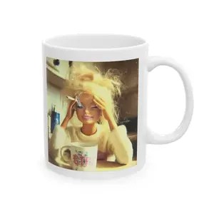 Funny Stressed Face Mug - Hilarious Coffee Cup Gift for Mom, Dad, Coworker of Friend, Office Mug, Tea Mug, Funny Gift, Mug for Work, Gift for Desk, Gift for Boss