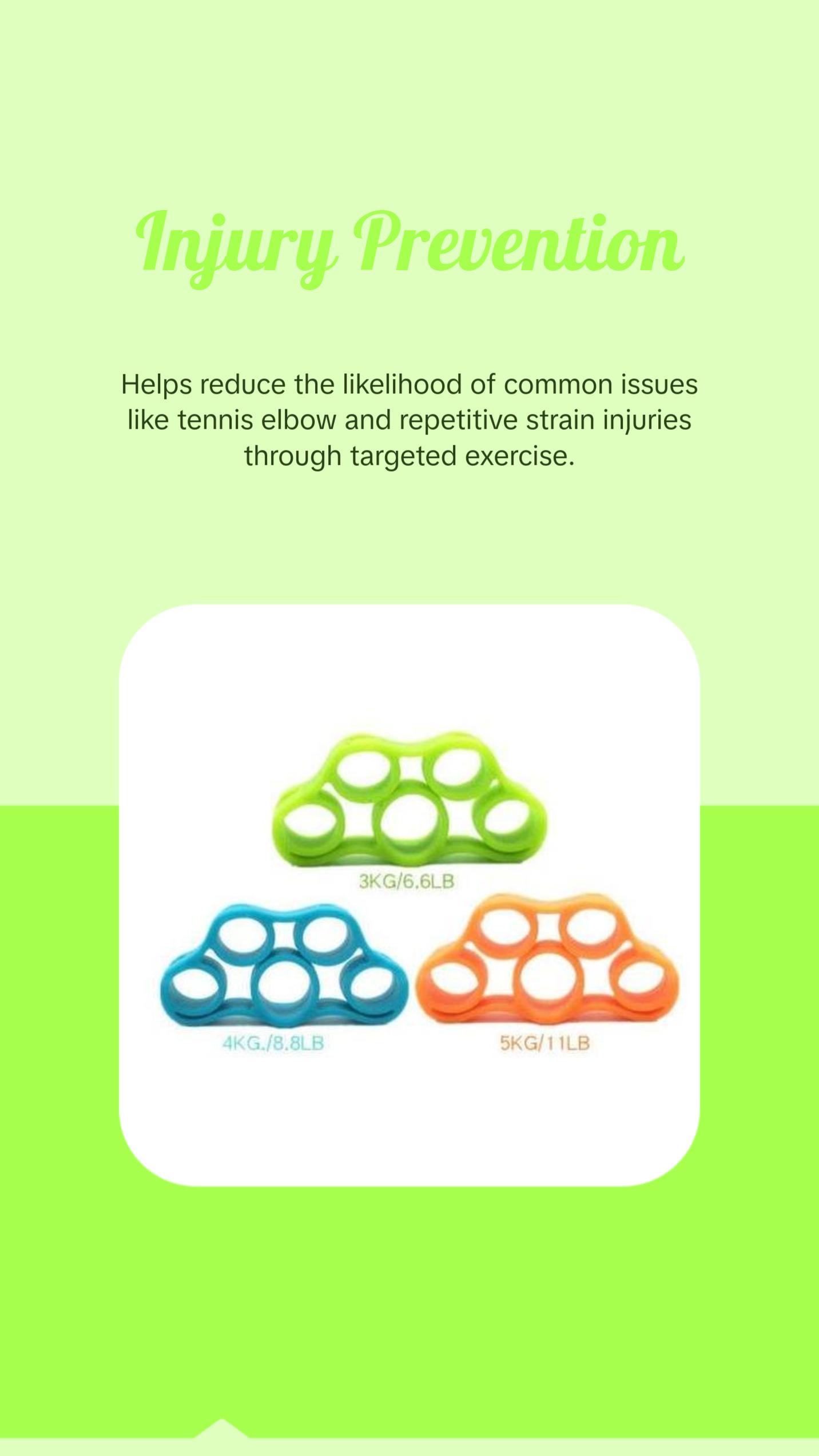 Silicone Resistance Extensor Trainer for Hand and Forearm Strength