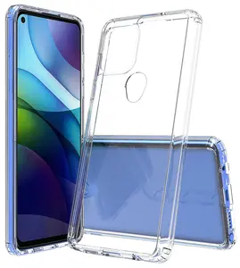 Clear Case for Moto G Stylus 5G 2021, Transparent [Aquaflex] Semi-Flexible TPU [Shock Absorbing] Cover for Motorola XT2131 (2021)