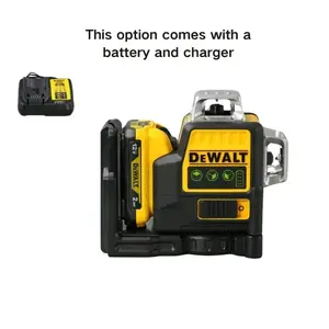 Dewalt DW089LG 12V Professional Green Laser Level - 3-Side, 360-Degree Vertical, 12-Line Self-Leveling Tool