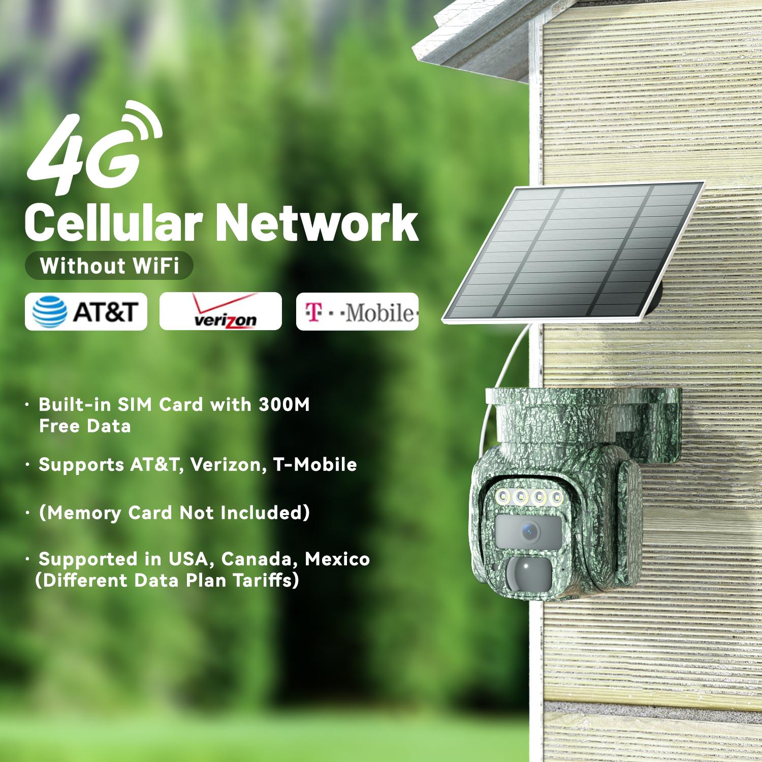 4G LTE Wireless Solar Powered Security Camera, No WiFi Needed Outdoor – 2K HD Live View 360° Coverage, Remote APP Controlled, IP65 WaterProof, Motion Activated, Night Vision, 2 Way Audio 4G LTE Wireless Solar Powered Security Camera, No WiFi Needed Outdoor – 2K HD Live View 360° Coverage, Remote APP Controlled, IP65 WaterProof, Motion Activated, Night Vision, 2 Way Audio