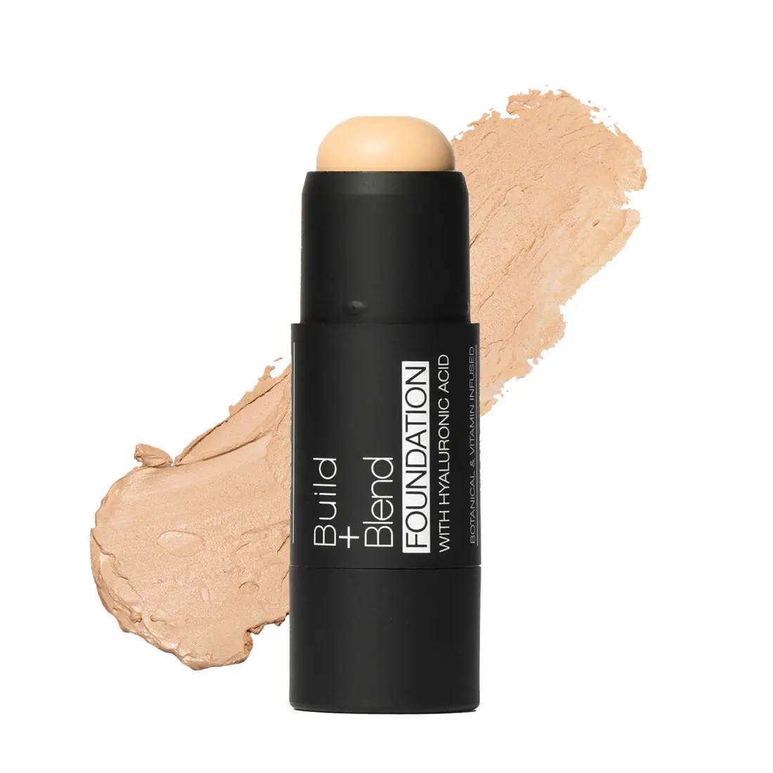 Palladio Build + Blend Foundation Stick - Hyaluronic Acid, Flower & Ginseng Facial Cosmetic, Natural Matte Finish, Full Coverage Women's Cruelty-Free Vegan Makeup, 0.25oz, Flawless
